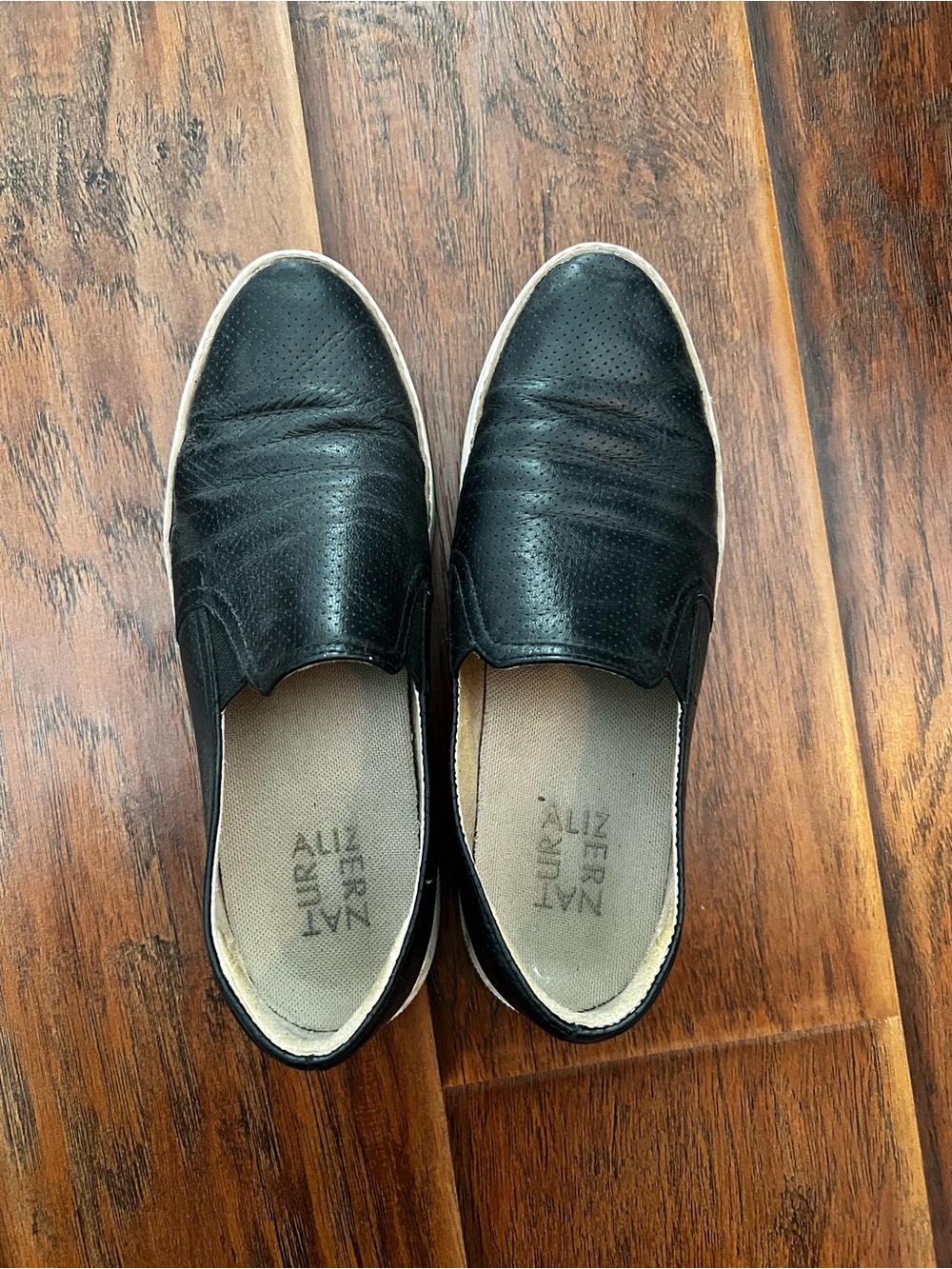 Naturalizer Black Slip-On Women's Sneakers